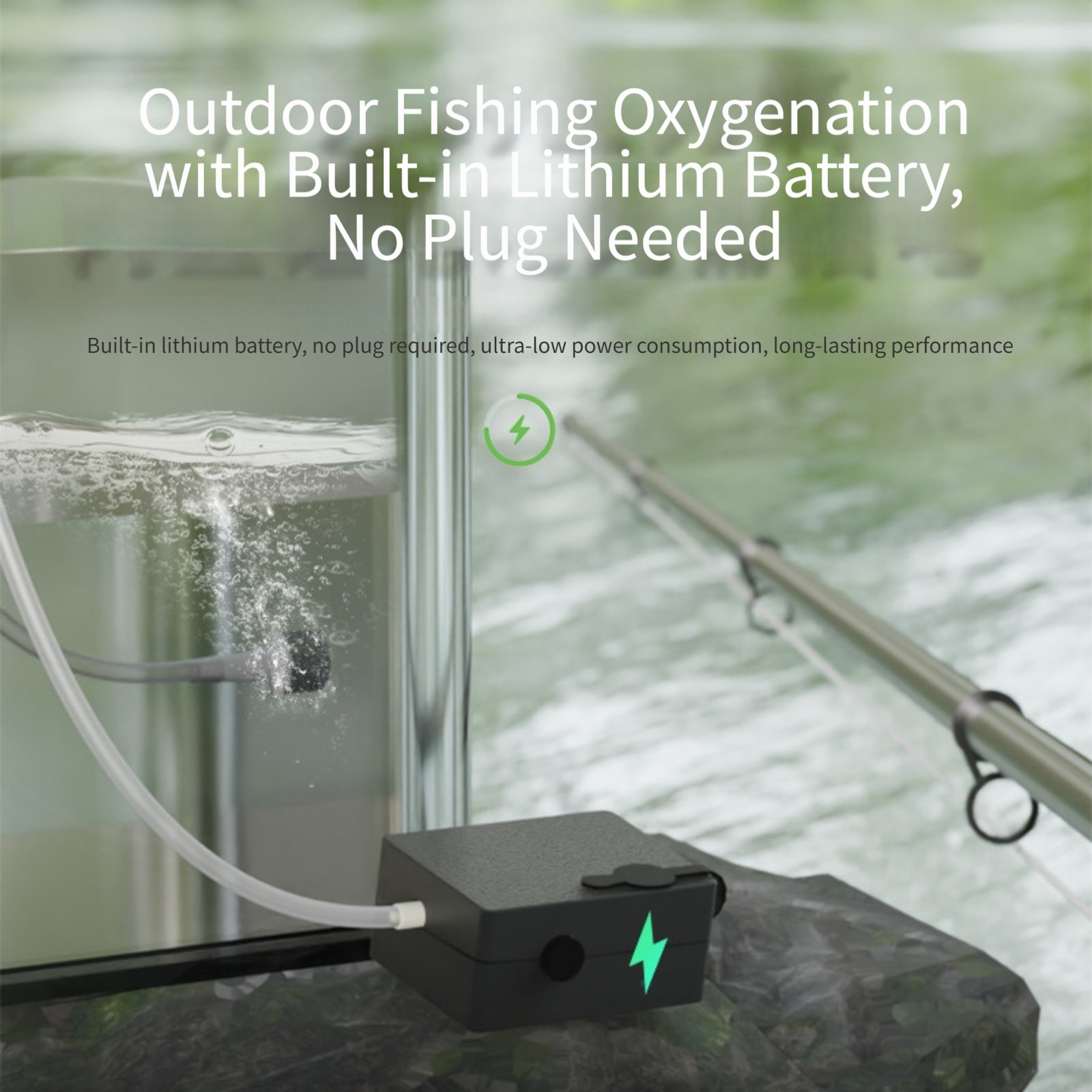 Aquarium Fish No Need Oxygen - Need To Connect Power Supply Fish
