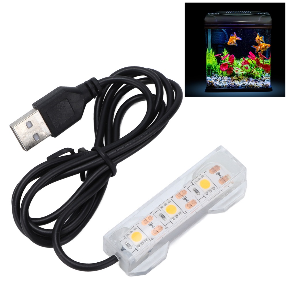Aquarium Fish Light Lamp - Decorative Lighting USB Aquarium Light Multicolor