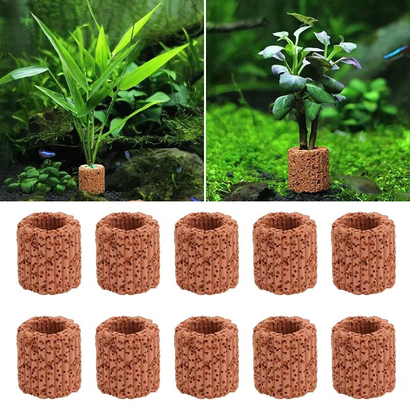 Aquarium Fish Enrichment - Aquatic Plant Fixed Ring for Aquarium