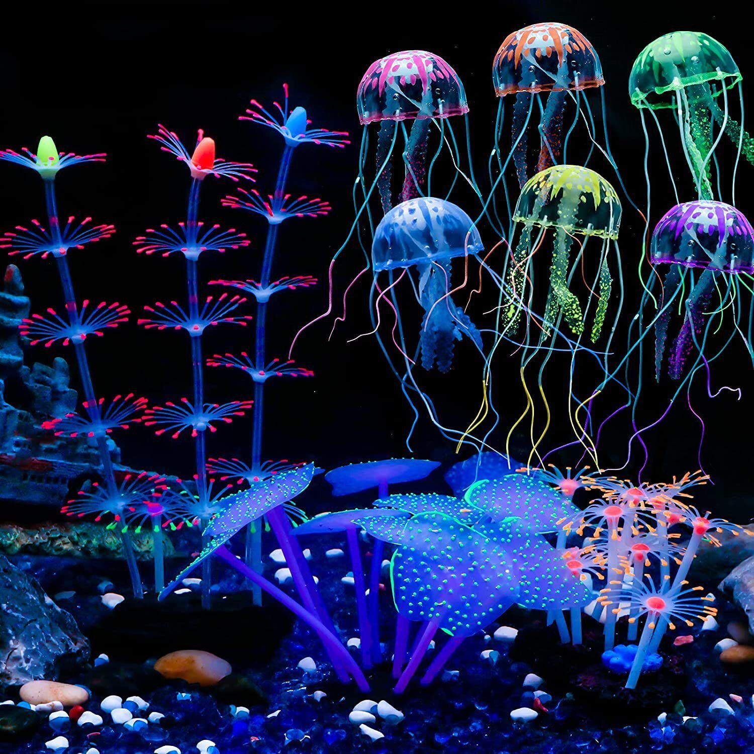 Silicone Glowing Landscape Art - Aquarium Fish Enrichment ulasan dan harga