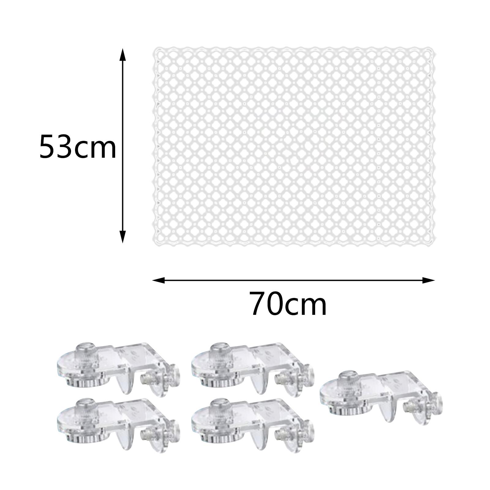 Transparent Mesh Aquarium Scre - Aquarium Fish Jump Guard ulasan dan harga