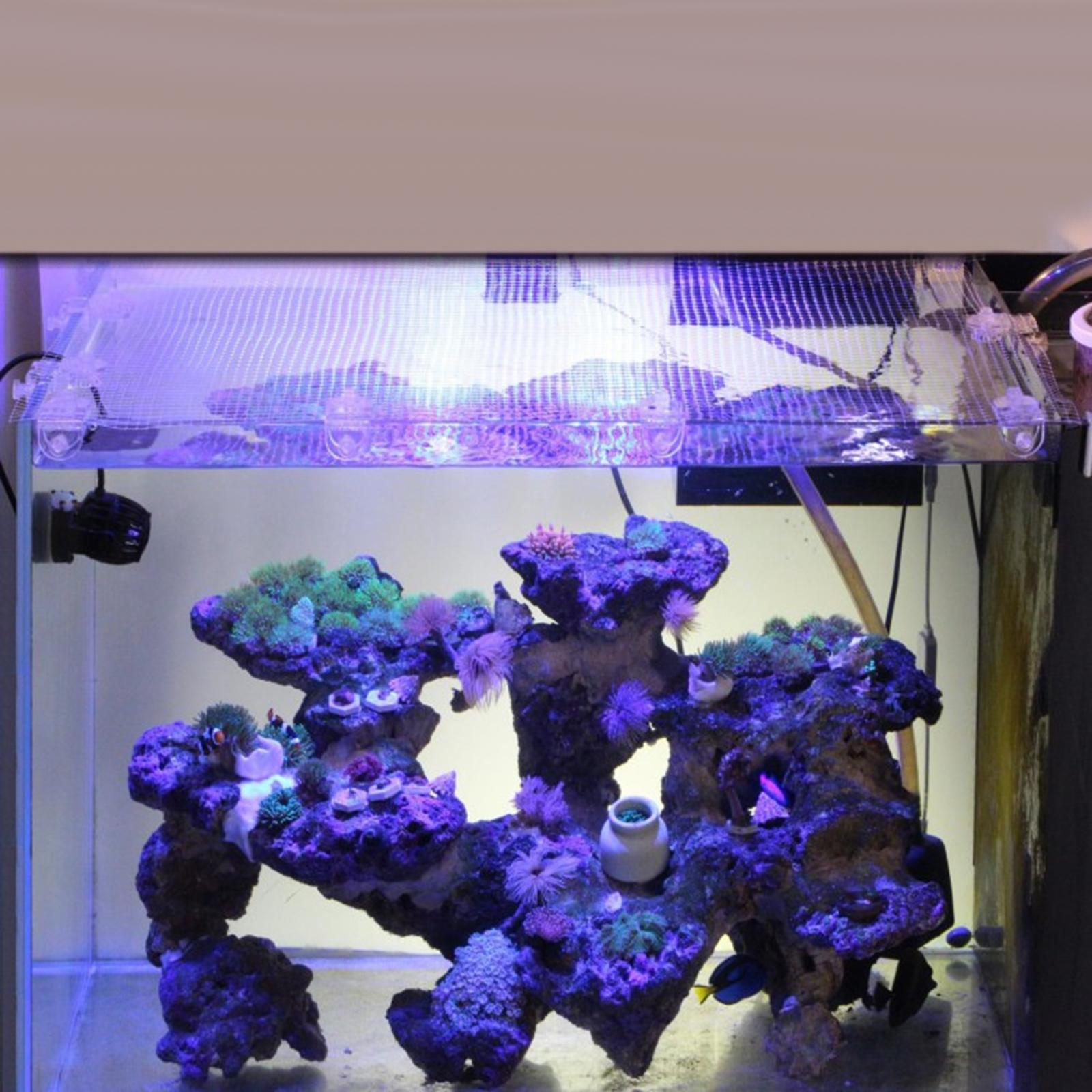 Transparent Mesh Aquarium Scre - Aquarium Fish Jump Guard ulasan dan harga
