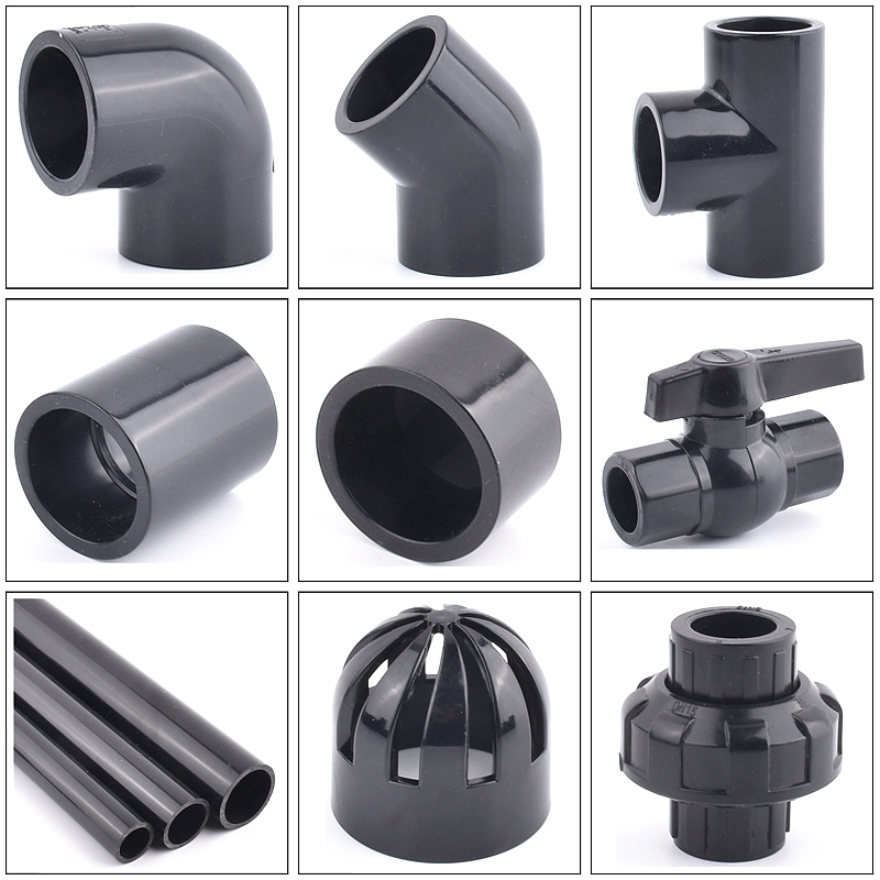 20-50mm Black UPVC Pipe Connec - Aquarium Fish Black ulasan dan harga