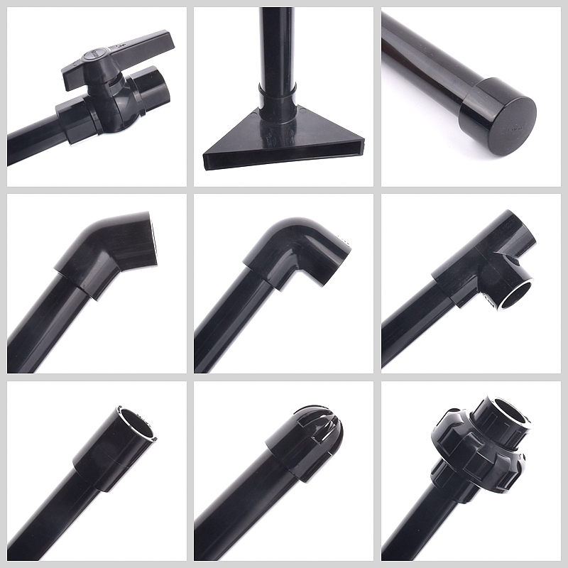 20-50mm Black UPVC Pipe Connec - Aquarium Fish Black ulasan dan harga