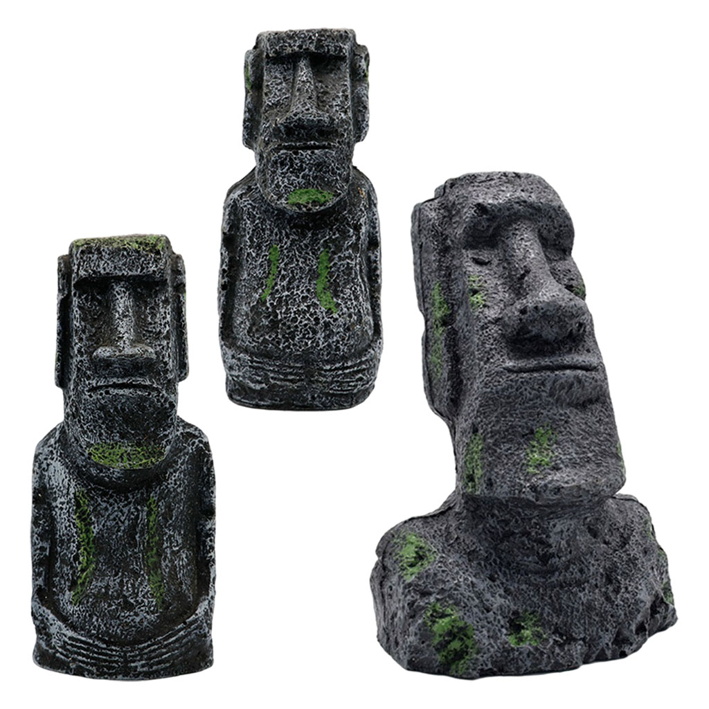 Aquarium Moai Statues Easter I - Aquarium Fish Land ulasan dan harga