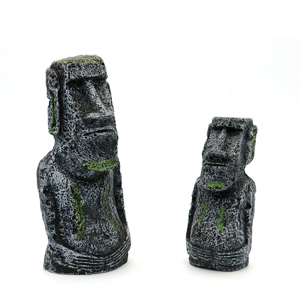 Aquarium Moai Statues Easter I - Aquarium Fish Land ulasan dan harga