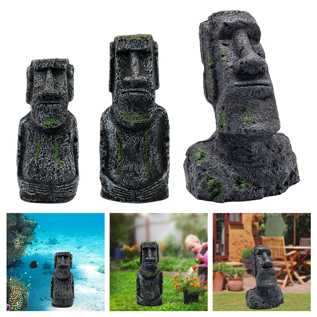Aquarium Moai Statues Easter I - Aquarium Fish Land ulasan dan harga