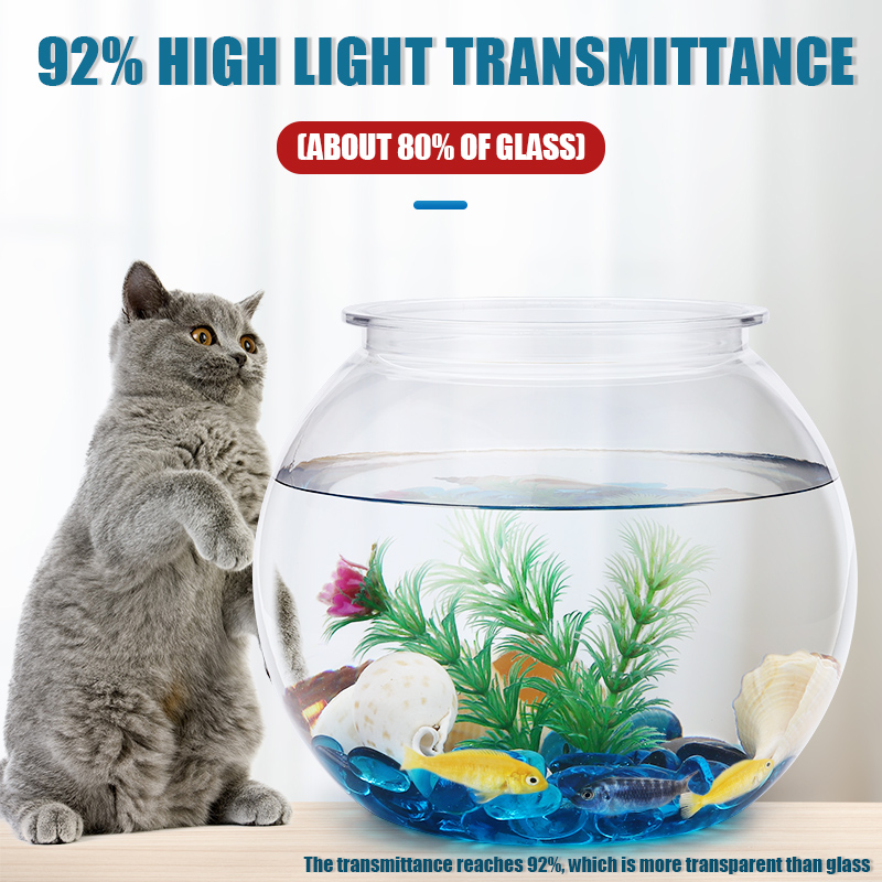 Fish Bowl Plastic L M S Sizes  - Aquarium Fish Jar ulasan dan harga