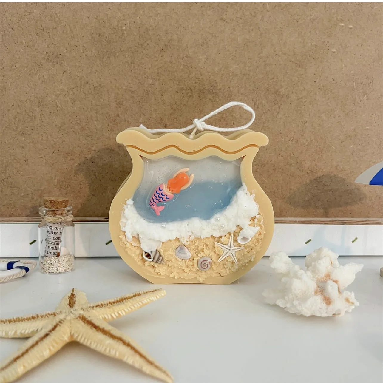Fish Tank Moon Shape Candle Mo - Aquarium Fish Land ulasan dan harga