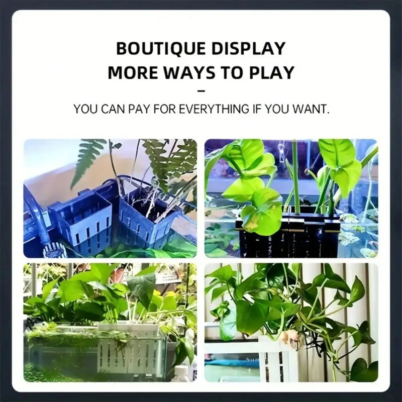 Aquarium Plant Holder Black Pl - Aquarium Fish Black ulasan dan harga