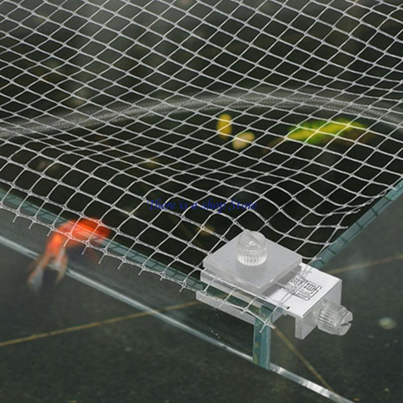 D0AD Aluminum Alloy Clip for A - Aquarium Fish Jump Guard ulasan dan harga