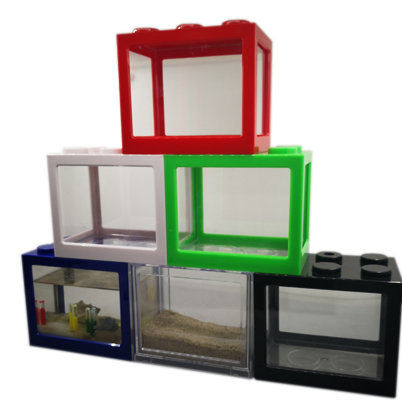 7 Color Mini Aquarium Betta Fi - Aquarium Fish Jar ulasan dan harga