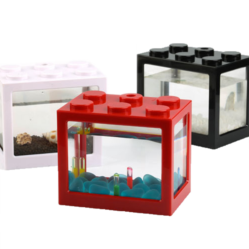 7 Color Mini Aquarium Betta Fi - Aquarium Fish Jar ulasan dan harga