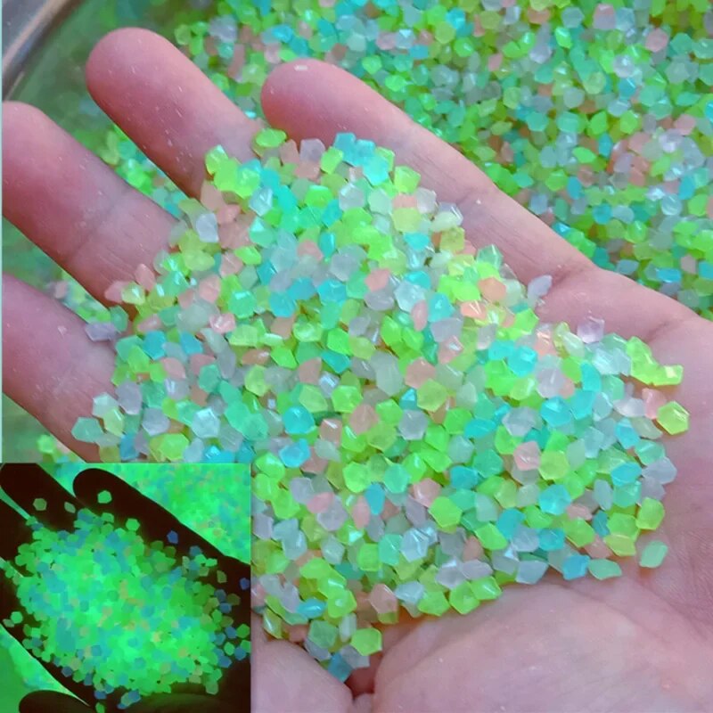 1000pcs 3-5mm Luminous Sand Gl - Aquarium Fish Land ulasan dan harga