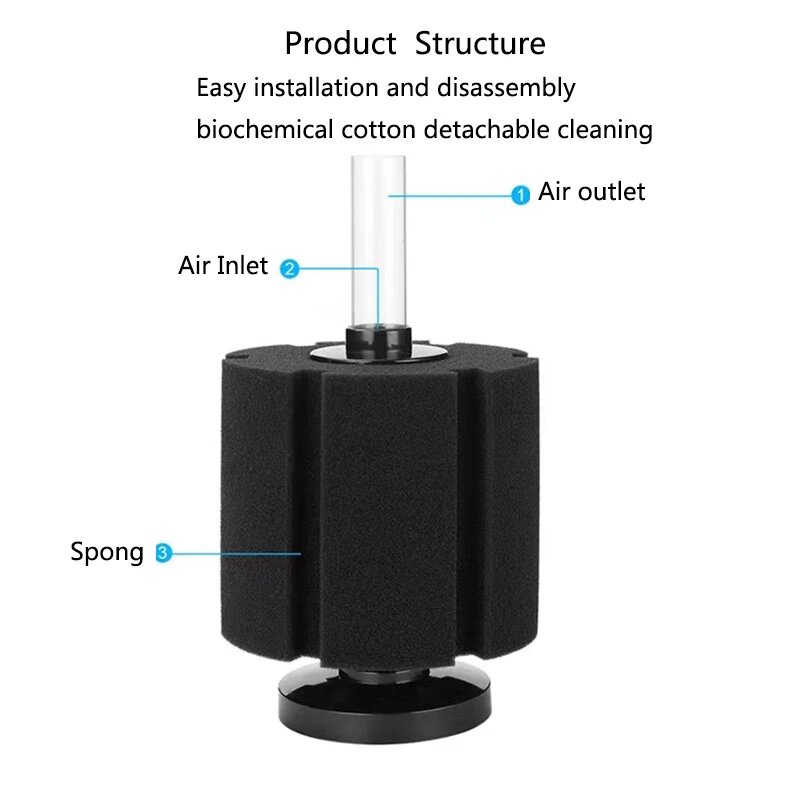 Black Spong Filter for Aquariu - Aquarium Fish Black ulasan dan harga