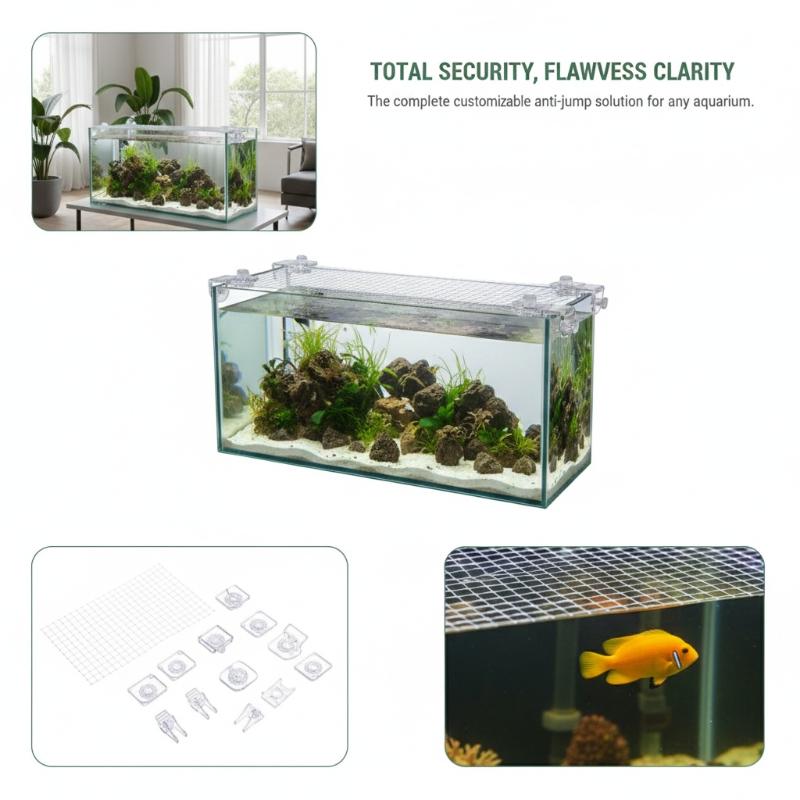 1Pcs Anti Escape Fish Tank Net - Aquarium Fish Jump Guard ulasan dan harga