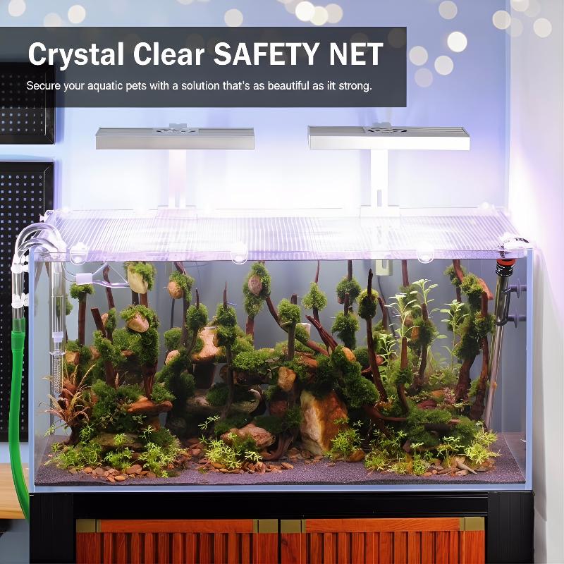 1Pcs Anti Escape Fish Tank Net - Aquarium Fish Jump Guard ulasan dan harga