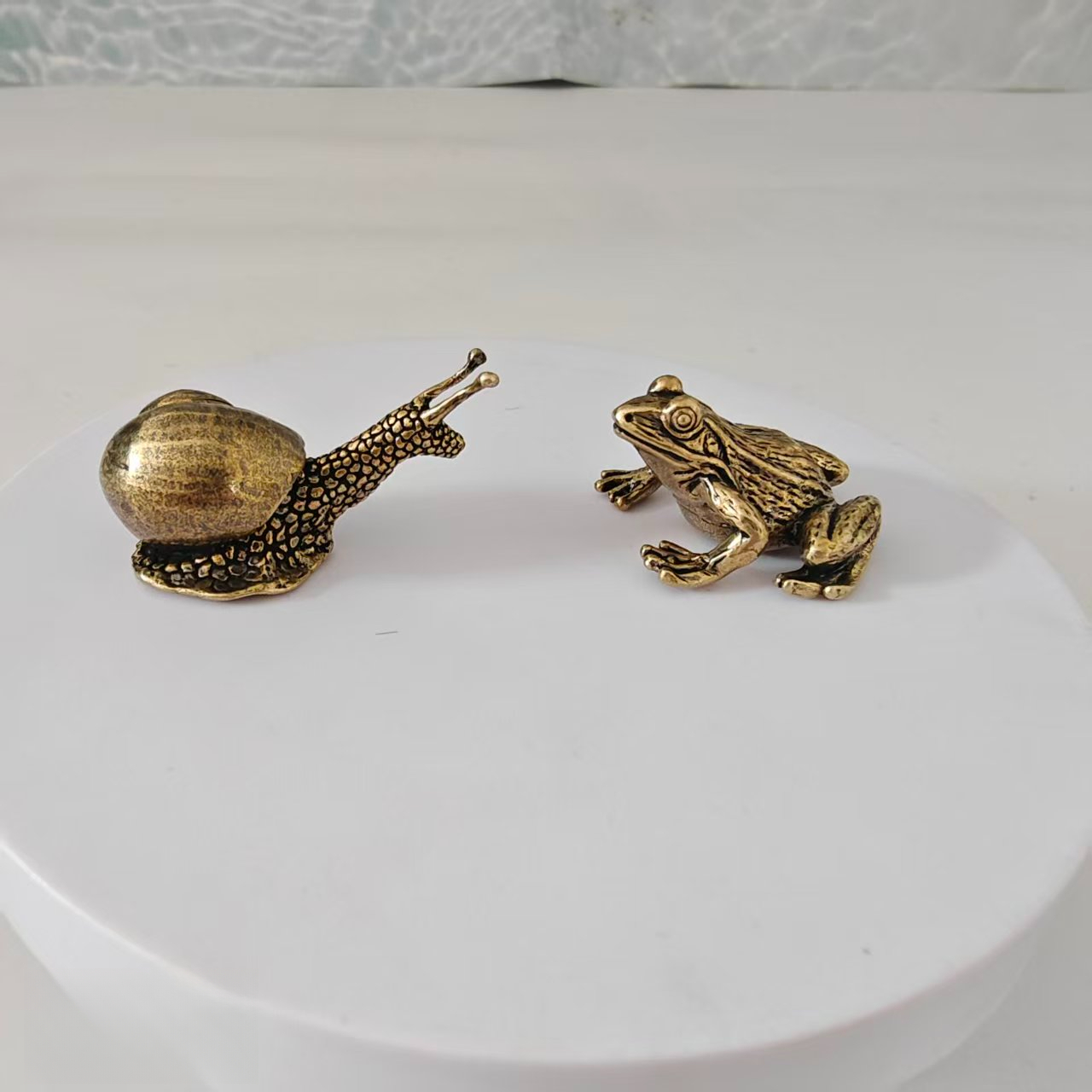 2 pieces of brass frog and sna - Aquarium Fish Land ulasan dan harga
