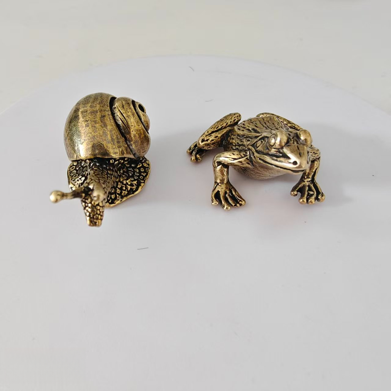 2 pieces of brass frog and sna - Aquarium Fish Land ulasan dan harga