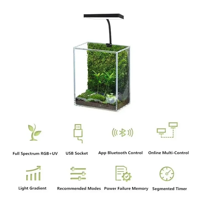 WEEK AQUA Mag Pro USB Nano Aqu - Aquarium Fish Light Lamp ulasan dan harga