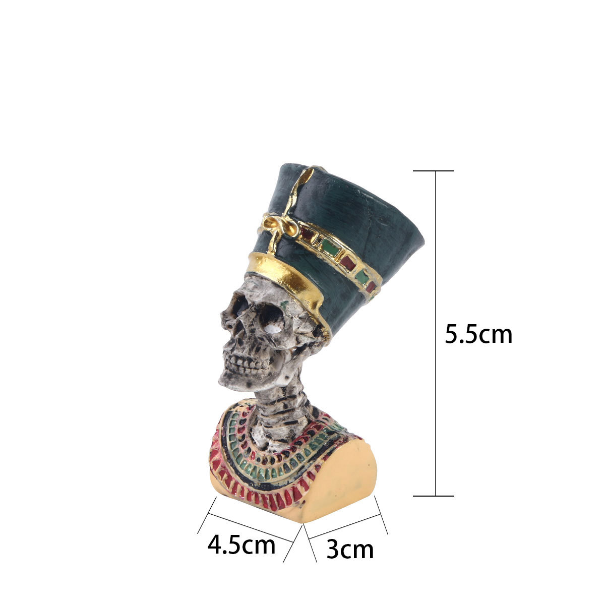 Cleopatra Skull Resin Figurine - Aquarium Fish Jar ulasan dan harga