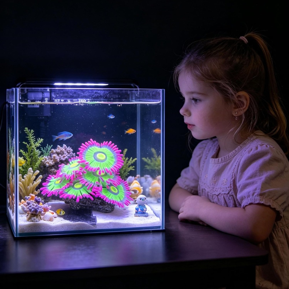 Glowing Soft Aquarium Fish Tan - Aquarium Fish Enrichment ulasan dan harga