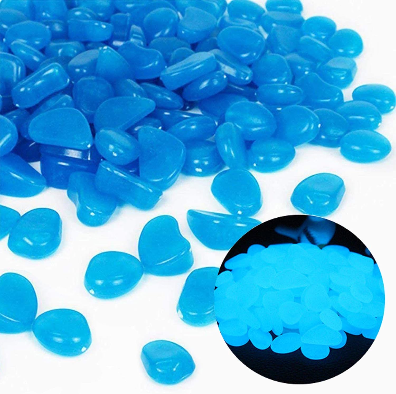 Fish Tank Rocks Glow Blue Pebb - Aquarium Fish Land ulasan dan harga
