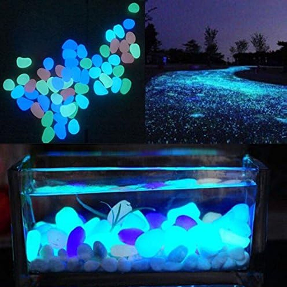 Fish Tank Rocks Glow Blue Pebb - Aquarium Fish Land ulasan dan harga