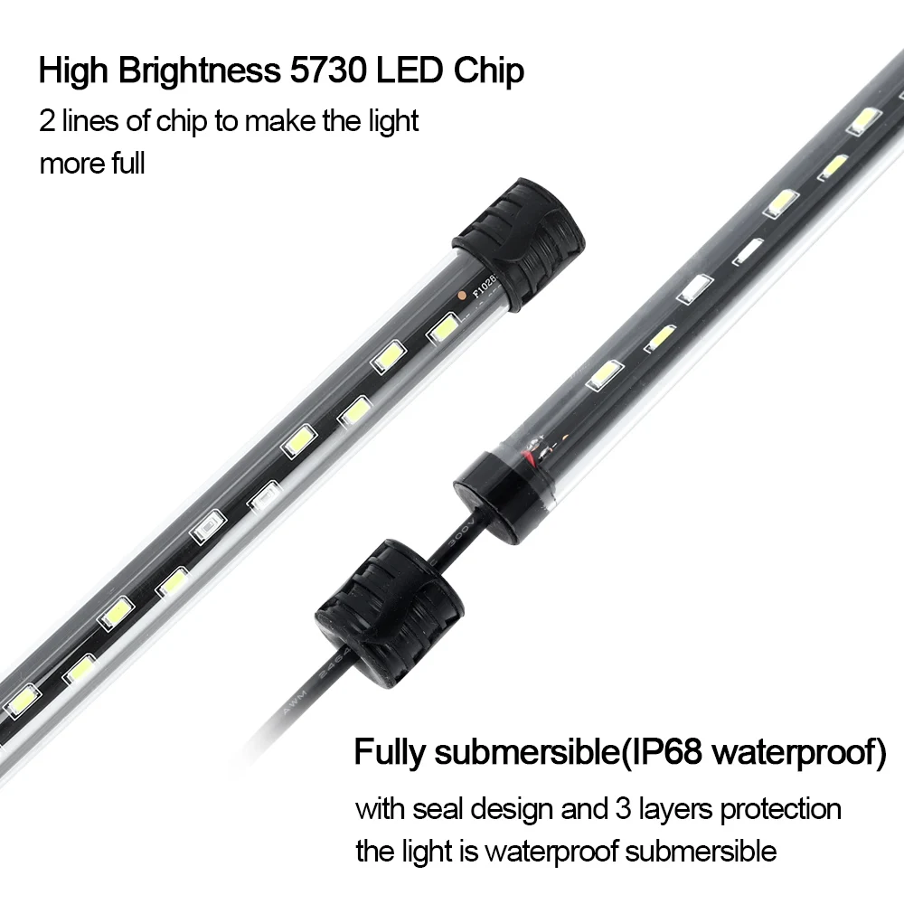 58CM  Aquarium Light LED Plant - Aquarium Fish Enrichment ulasan dan harga