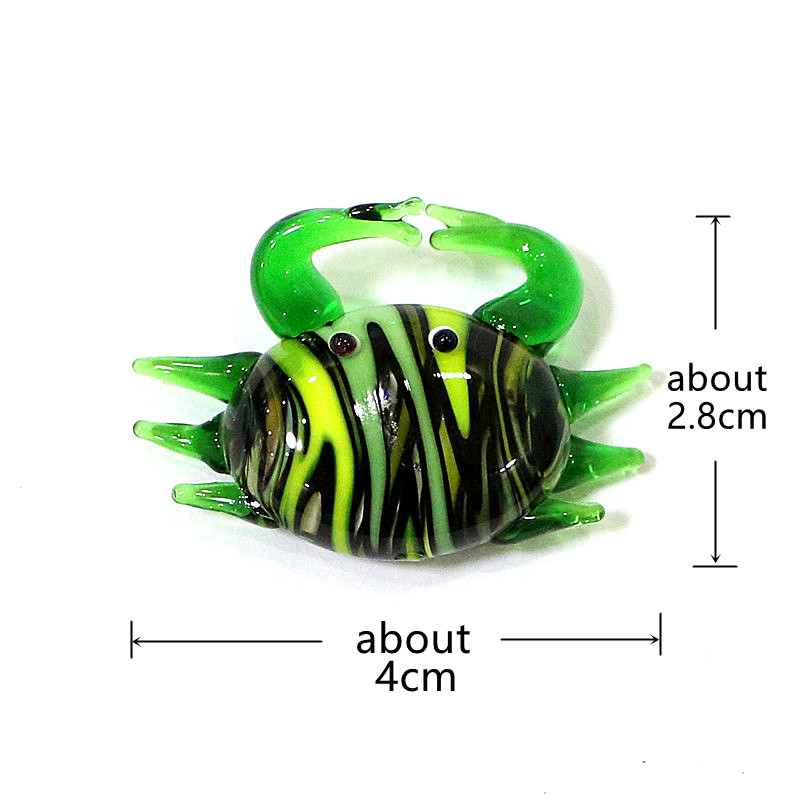 Handmade Cute Mini Glass Crab  - Aquarium Fish Marine ulasan dan harga