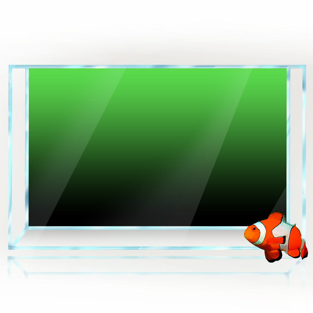 Fish Tank Background Sticker B - Aquarium Fish Black ulasan dan harga