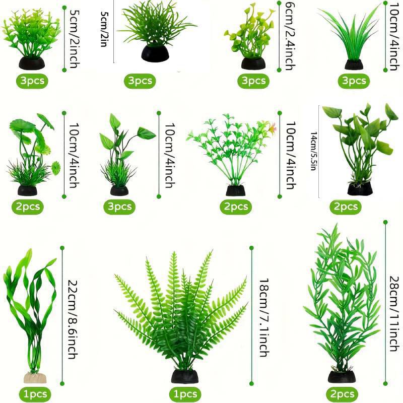 Aquarium Decor Set Artificial  - Aquarium Fish Enrichment ulasan dan harga