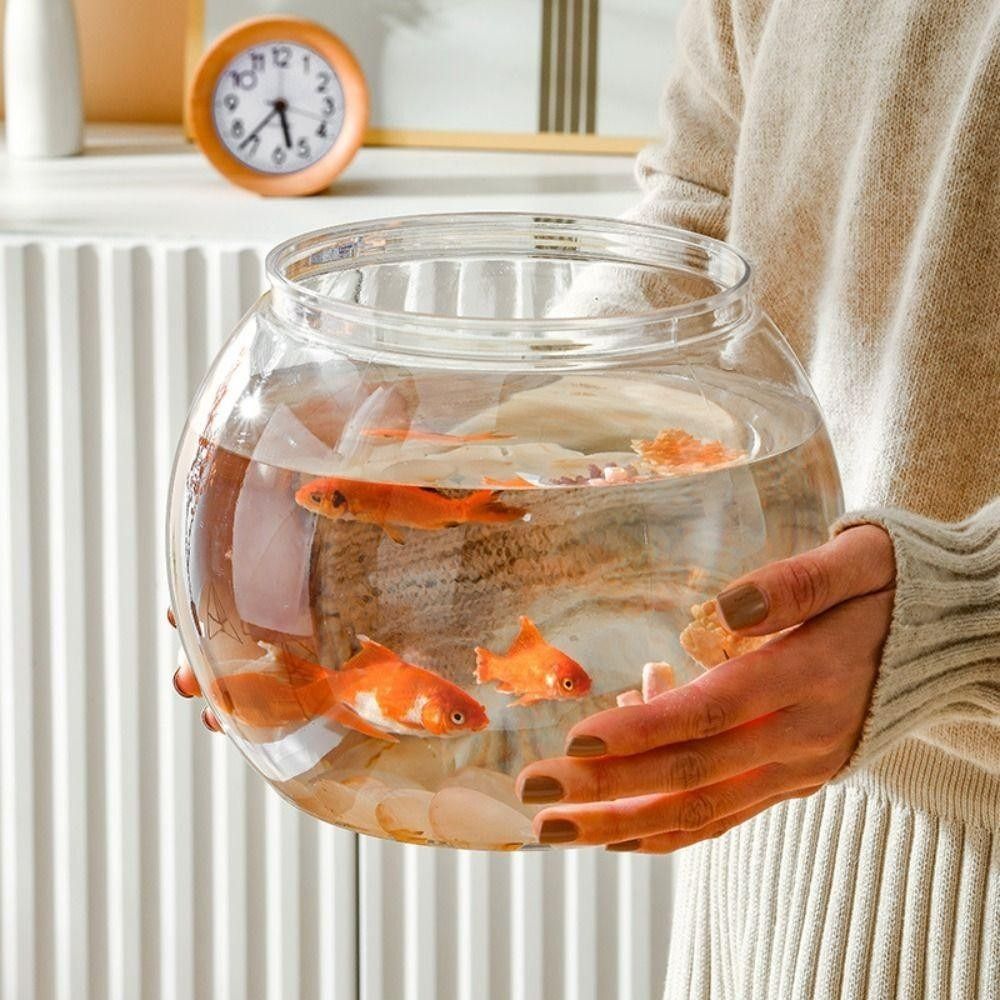 New Transparent Fish Tank Roun - Aquarium Fish Jar ulasan dan harga