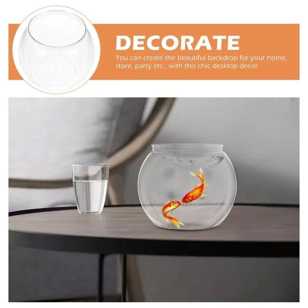 New Transparent Fish Tank Roun - Aquarium Fish Jar ulasan dan harga