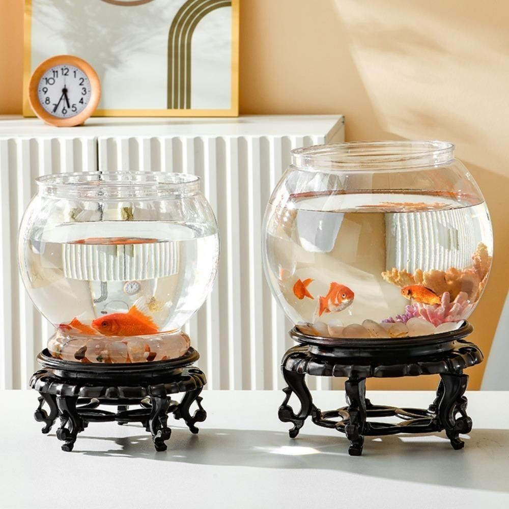 New Transparent Fish Tank Roun - Aquarium Fish Jar ulasan dan harga