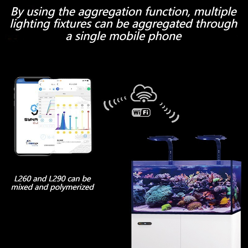 LED Seawater Light Smart Tempe - Aquarium Fish Light Lamp ulasan dan harga